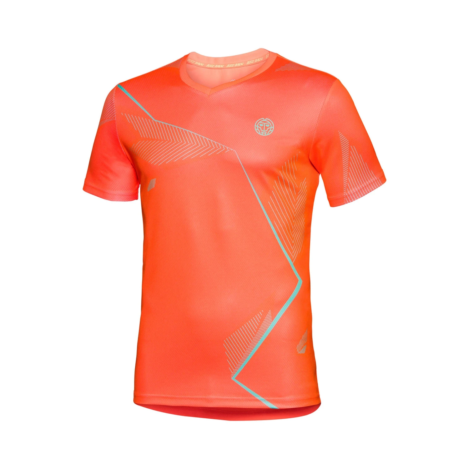 Bidi Badu Niro Tech V-Neck Tee Orange