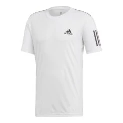 Adidas Club 3 Stripe Tee White