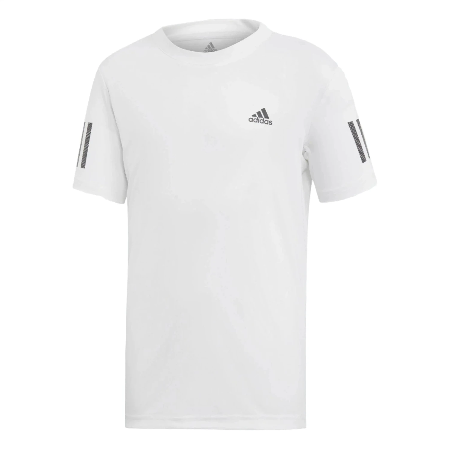 Adidas Boys Club 3 Stripe Tee White