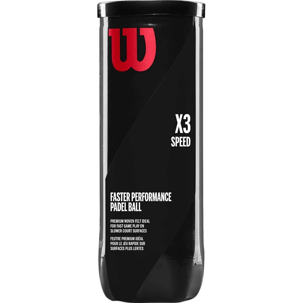 Wilson X3 Speed Padel Ball 3B Tube