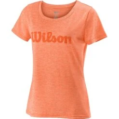 Wilson Women's Script Tech Tee Orange