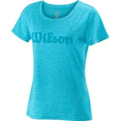 Wilson Women's Script Tech Tee Blue